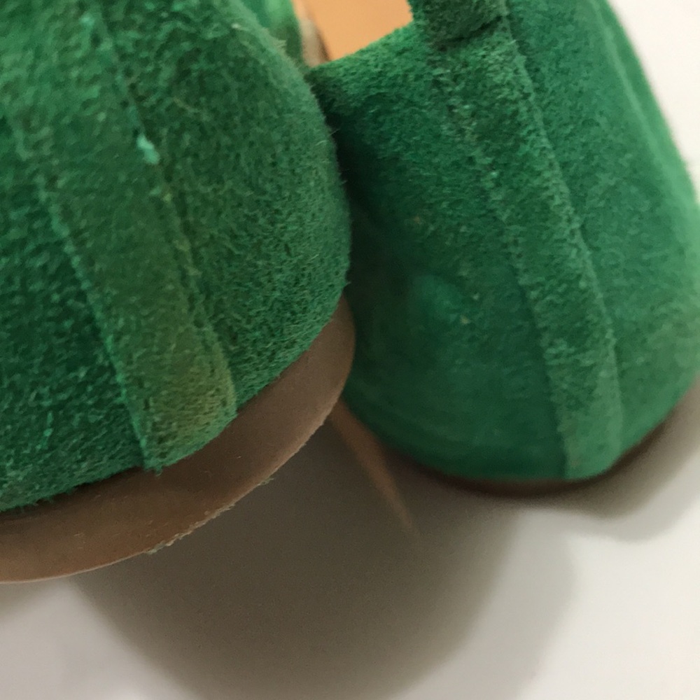 J. Crew Green Suede Ballet Flats - Picture 11 of 12
